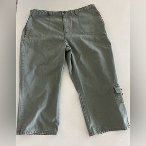 Faded Glory Green Zip Cargo Pants